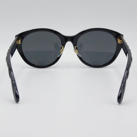 GUCCI GG0814SK 001 BLACK GREY CAT EYE WOMEN'S AUTHENTIC SUNGLASSES 56-20… - Picture 7 of 12